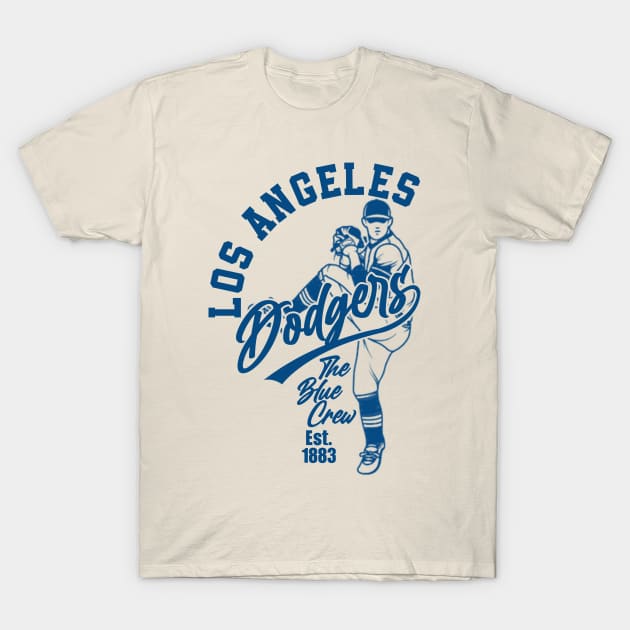 Los Angeles Dodgers By Semrawud T-Shirt by semrawud